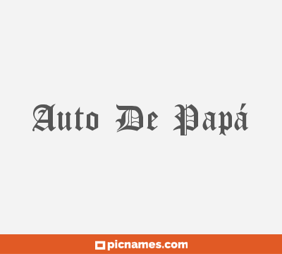 Auto De Papá